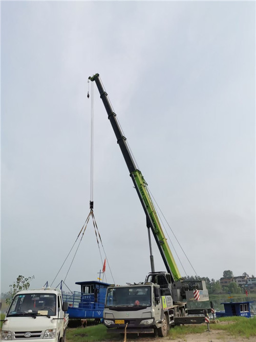 海丰县桥梁建设吊装案例